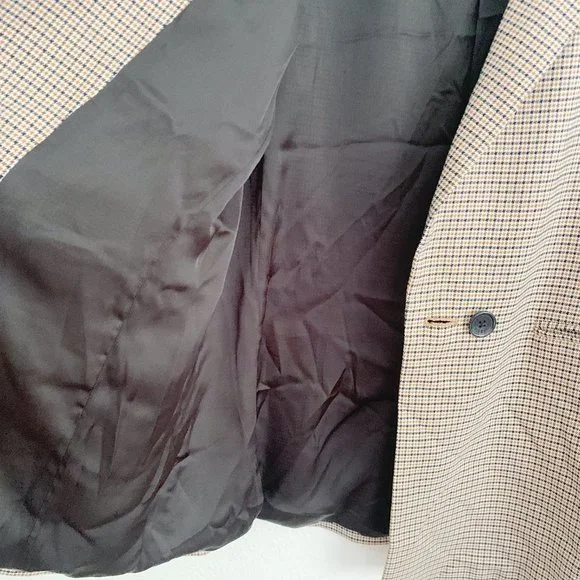 NEW Anine Bing Madeline Houndstooth Blazer In Yellow L - Picture 11 of 13